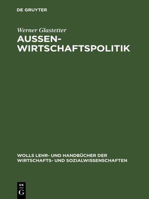 cover image of Aussenwirtschaftspolitik